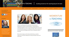 Desktop Screenshot of momentuminteaching.com